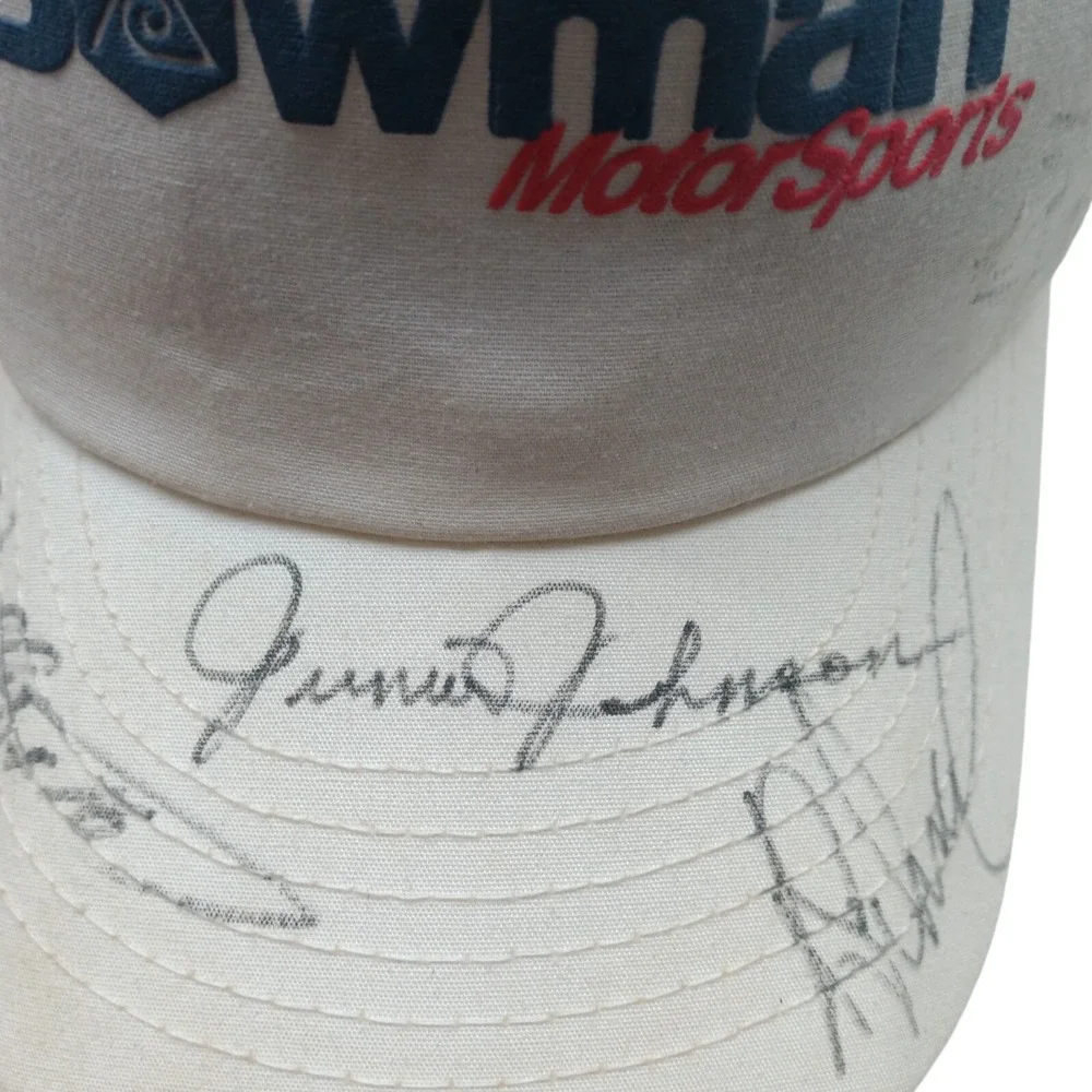 Bowman Motorsports Junior Johnson + Wally Dallenbach Autographed Cap +4 More Sig